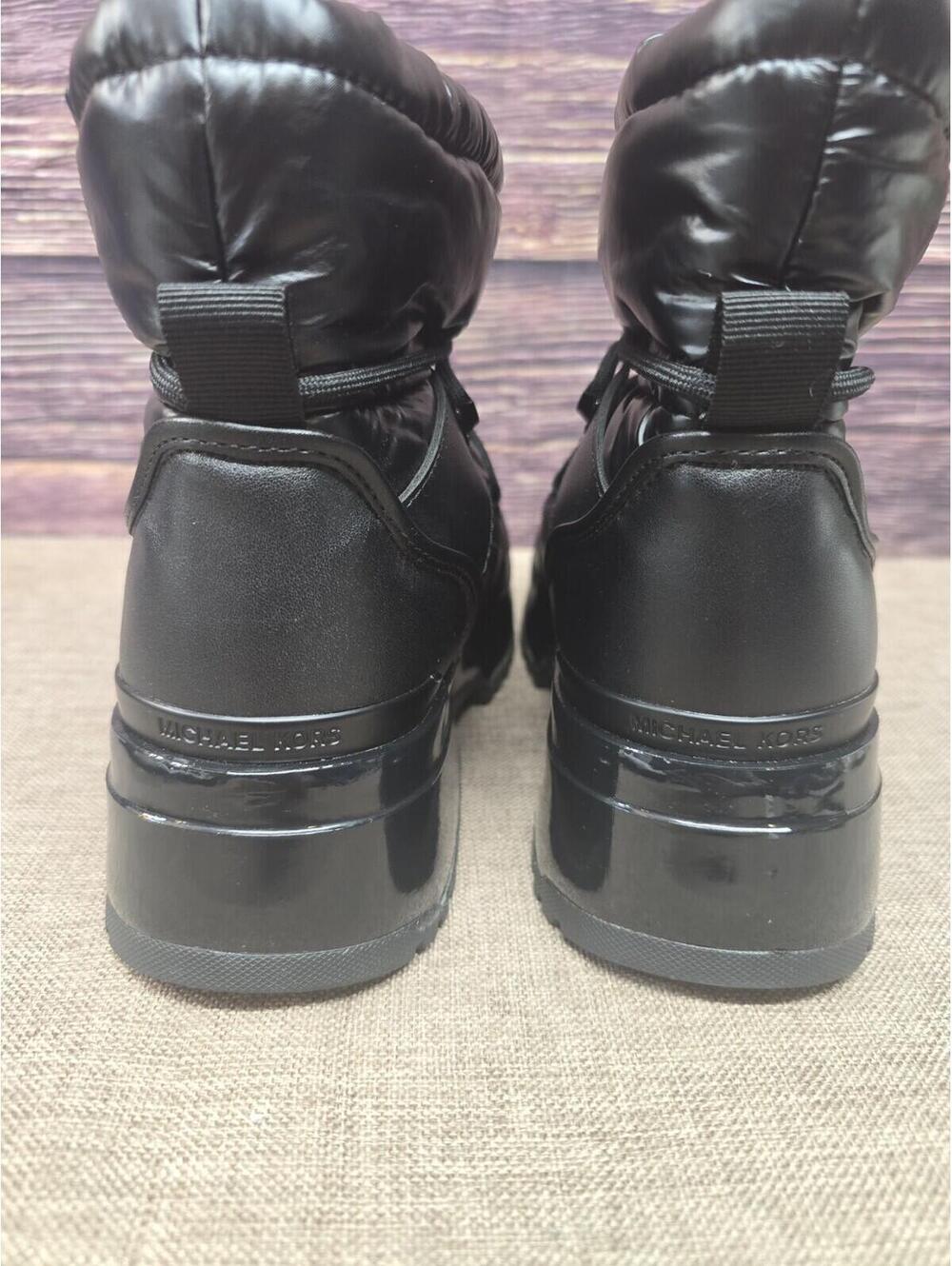 Michael Kors Muse Pull On Fine Nylon Boot Bootie Black Size 6.5 – New - Picture 3 of 7